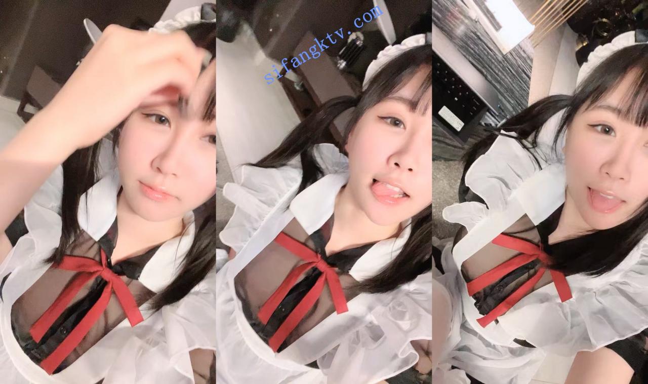 ♆ 京鱼儿 19岁童颜巨乳 女仆学生制服 道具自慰 流白浆 图 06