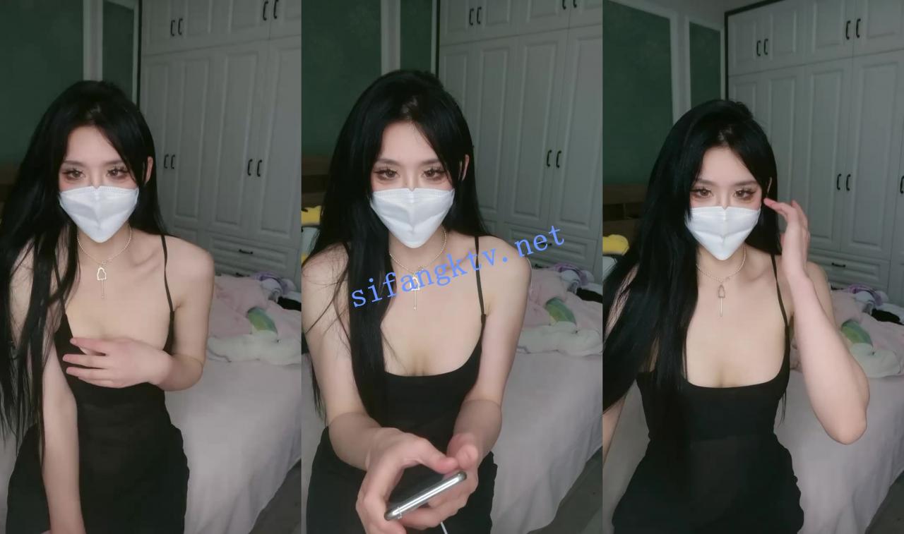 ██ 甜甜酱呢 戴着口罩也这么美,网格情趣内衣全裸秀 图 01