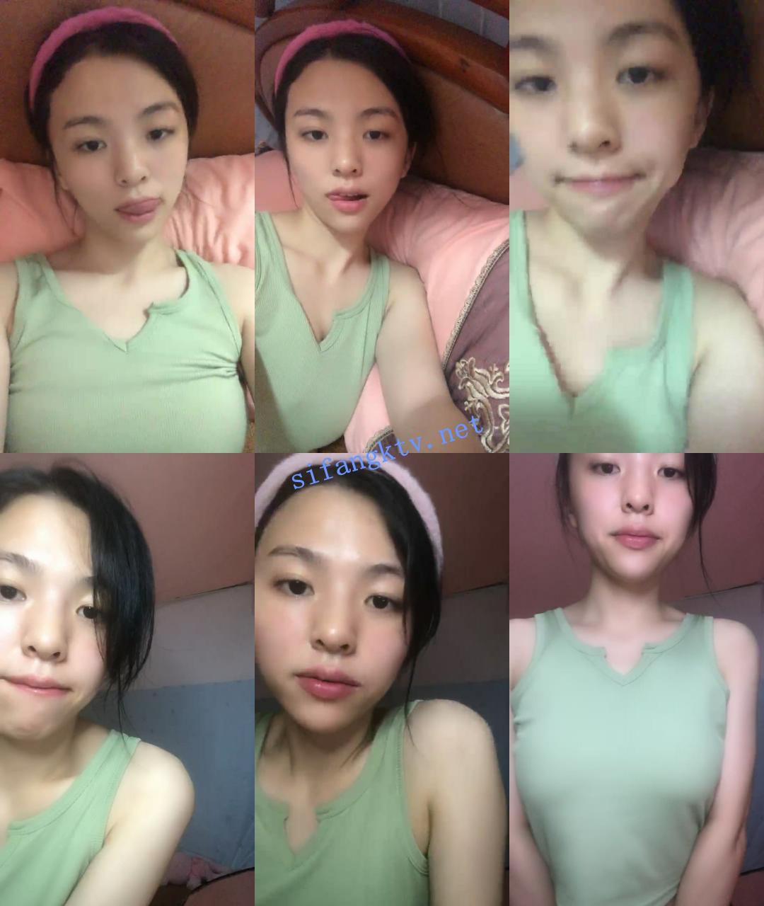 精品推荐~正宗学妹 小白甜妹 口红涂逼唇~全裸大秀直播间 图 01