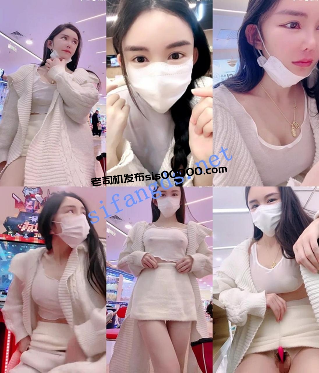 灬刺激! 户外小妖精 阅览室~商场~理发店~车里跳蛋喷水~ 图 02