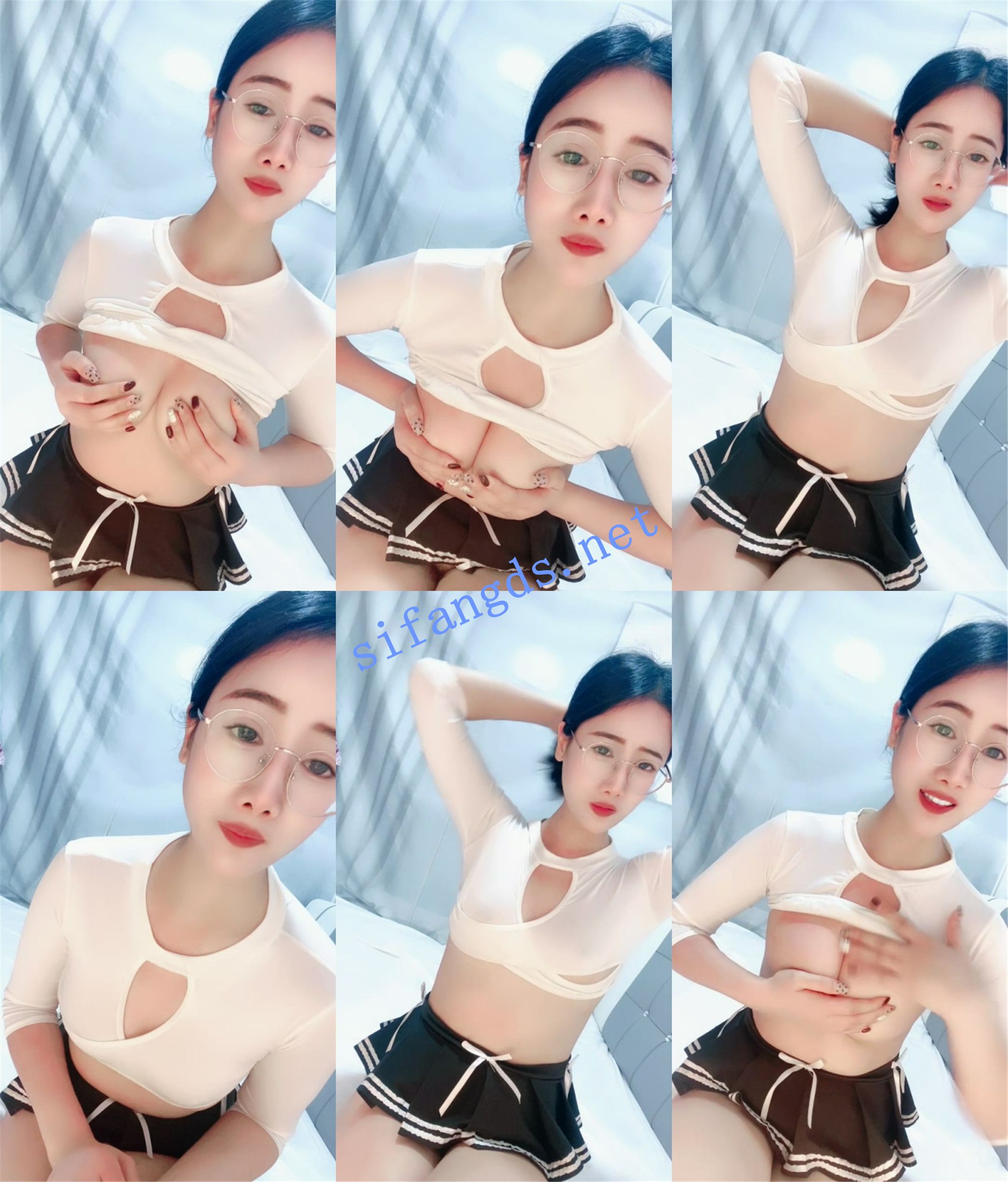 戴眼镜的气质美女老师~ 多情老师 制服丝袜~裸体扒穴好嫩 图 01