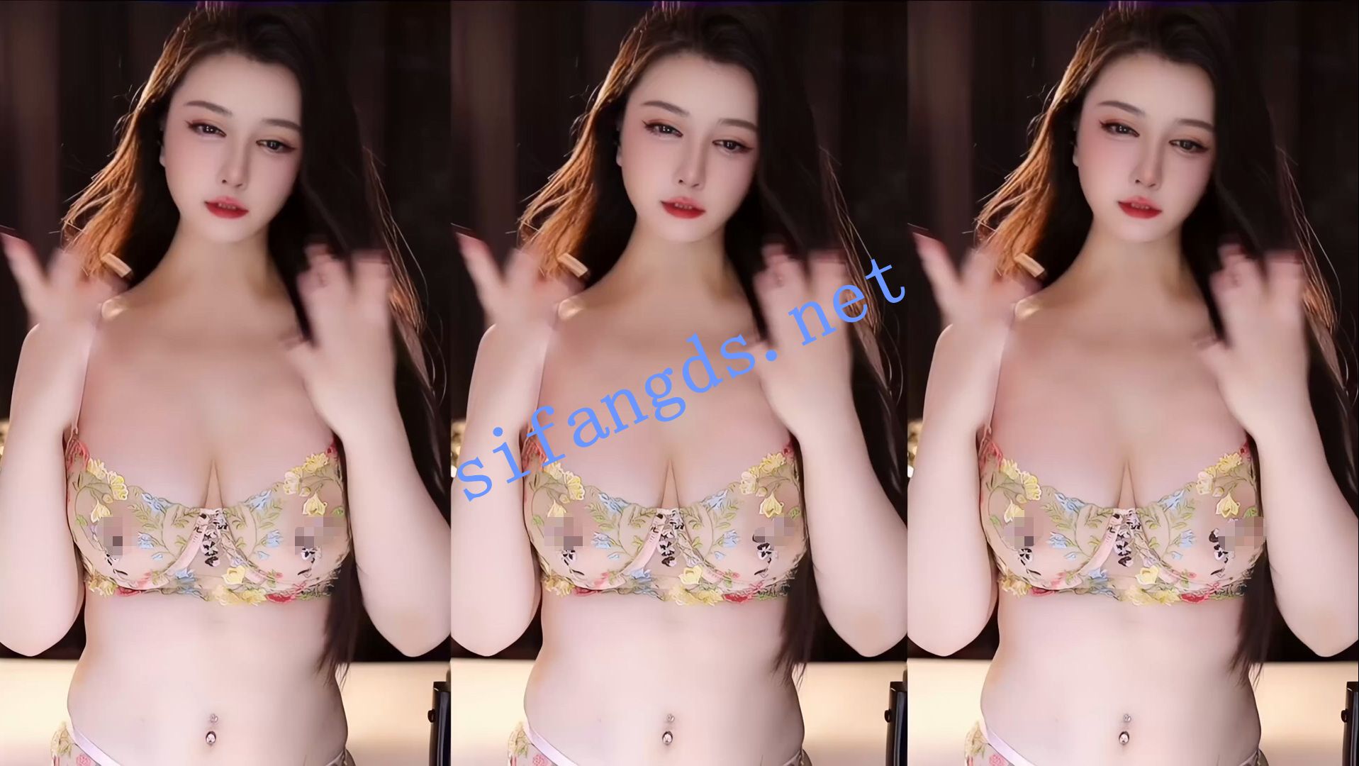 网易CC 妃儿baby 奢华透视内衣漏奶定制2V 图 02