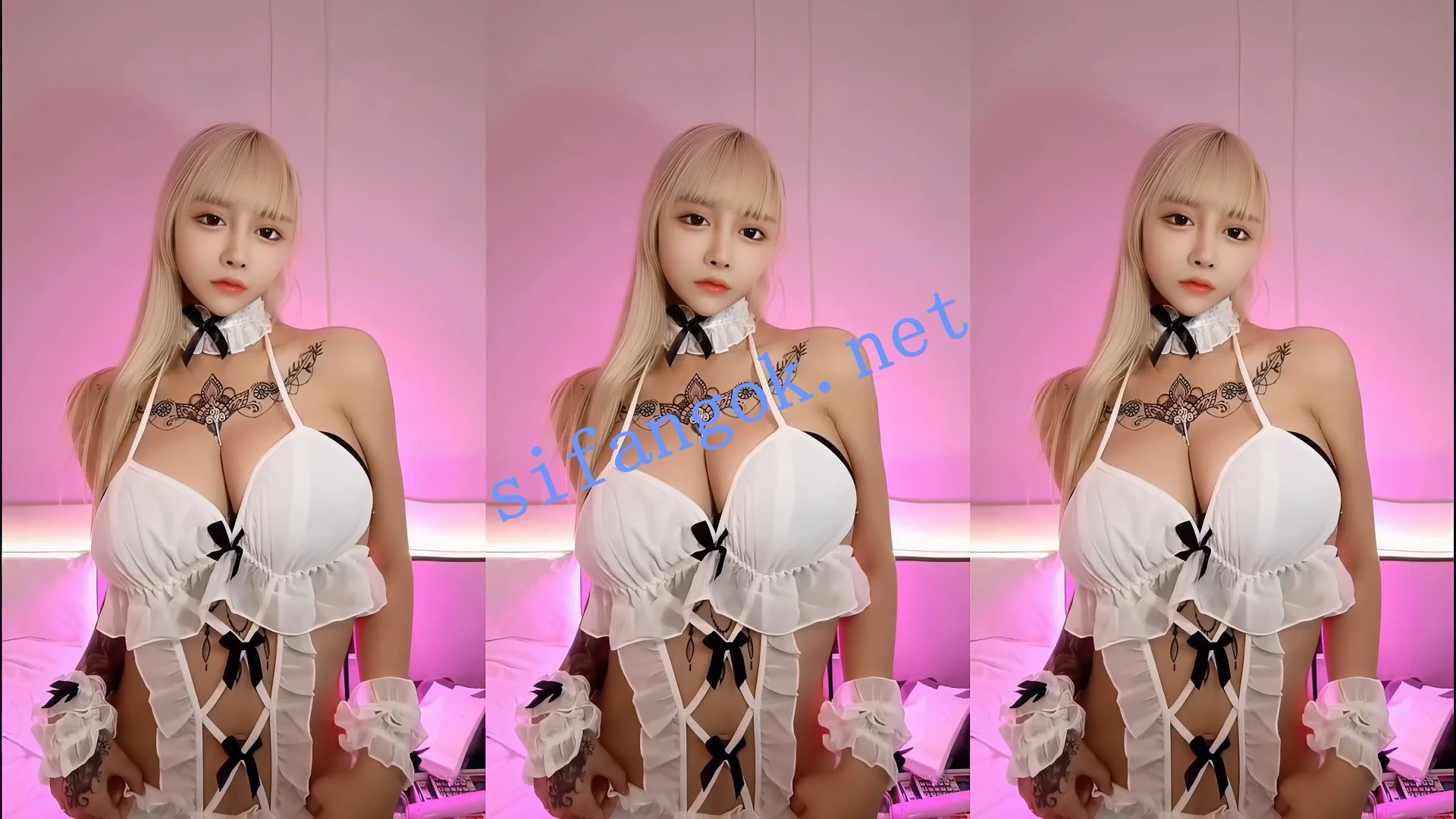 抖音 简鸽 120万粉网红 细腰巨乳 颜值主播 情趣骚舞17V 图 04