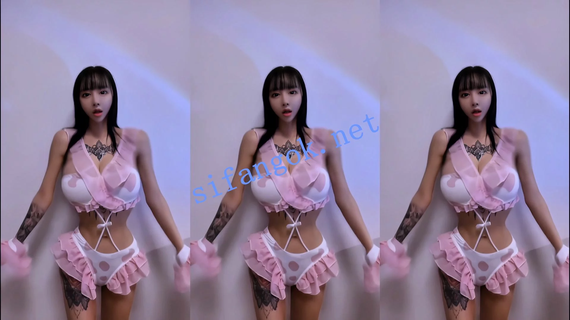抖音 简鸽 120万粉网红 细腰巨乳 颜值主播 情趣骚舞17V 图 05