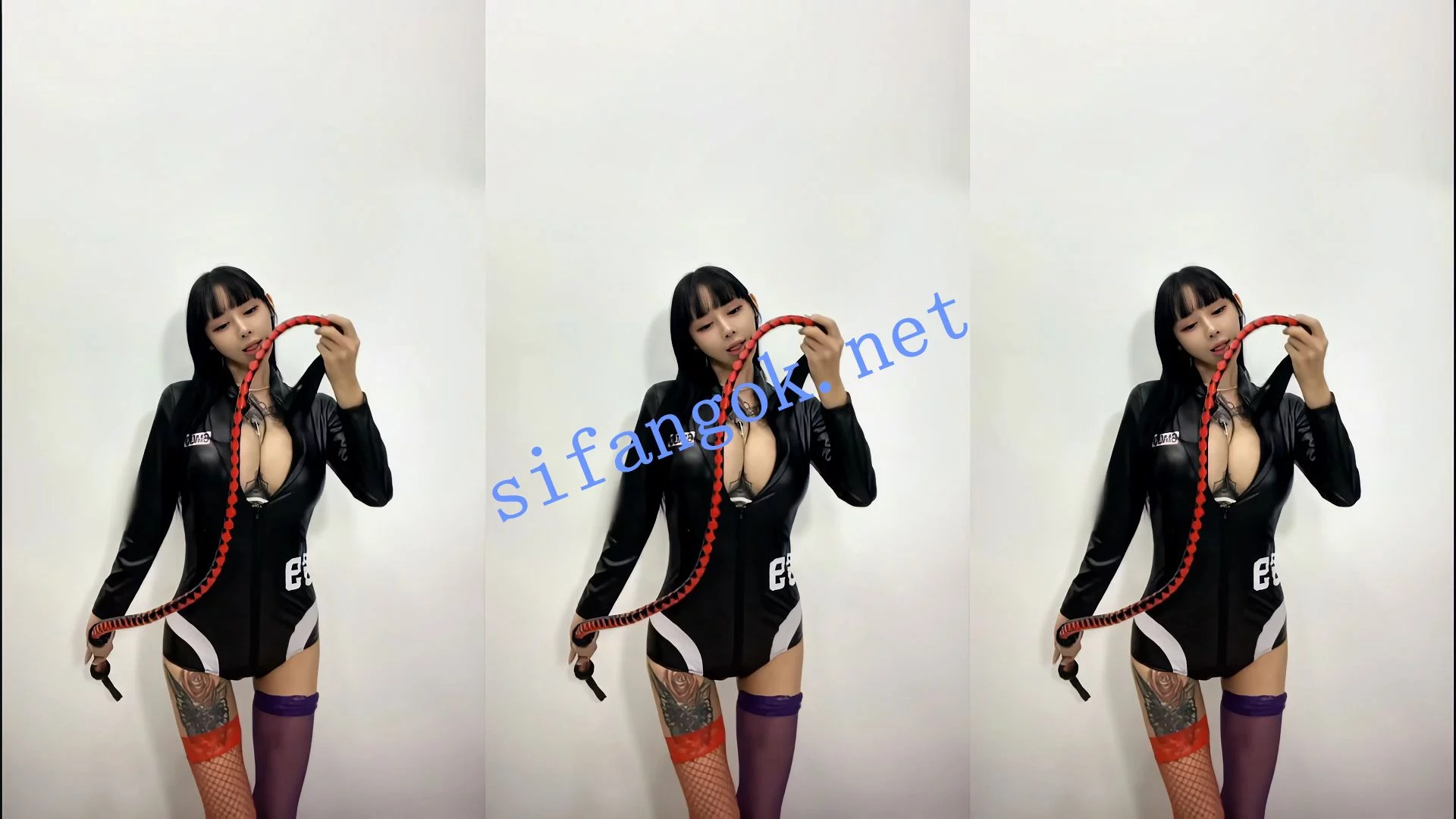 抖音 简鸽 120万粉网红 细腰巨乳 颜值主播 情趣骚舞17V 图 13