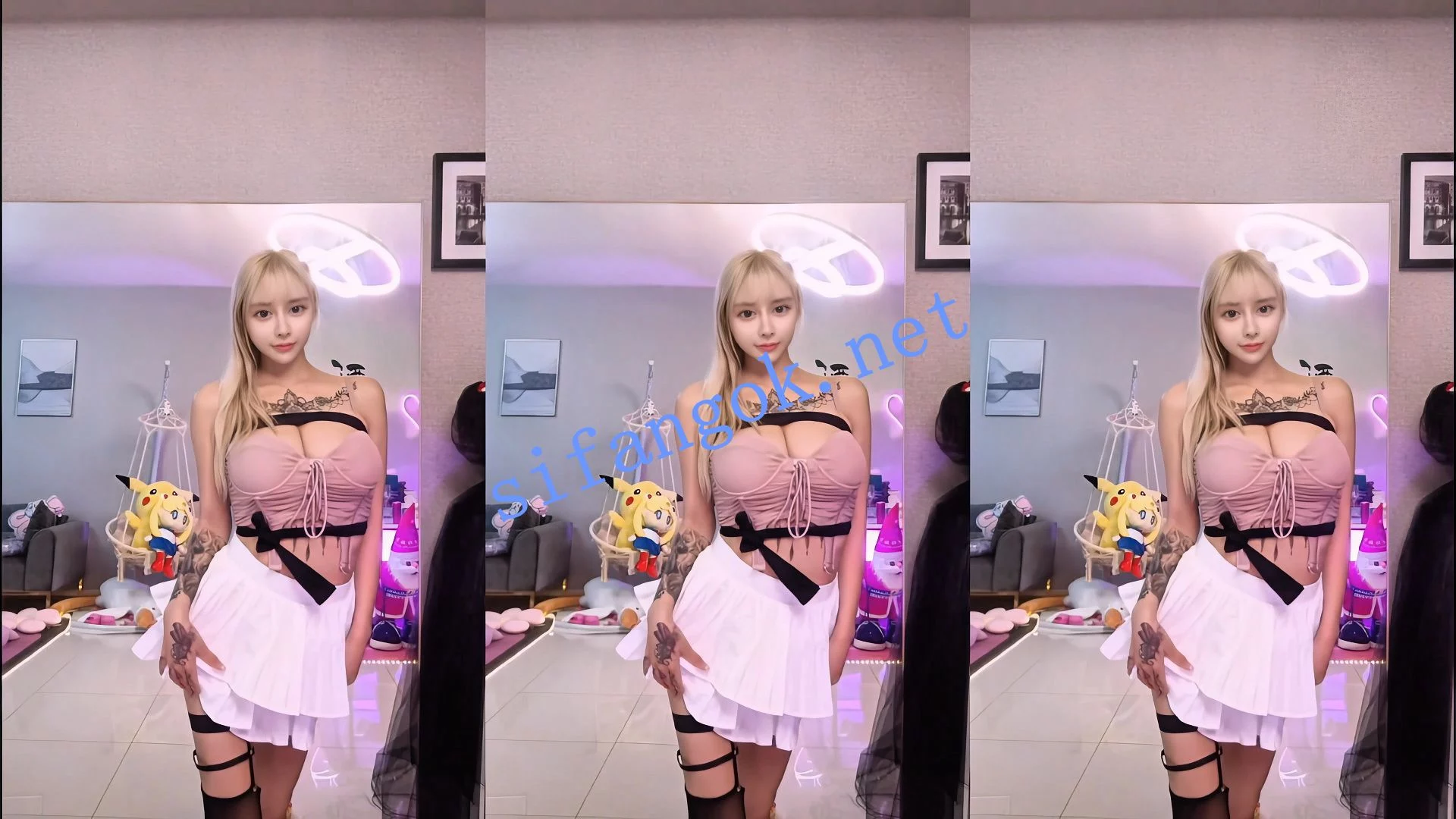 抖音 简鸽 120万粉网红 细腰巨乳 颜值主播 情趣骚舞17V 图 18