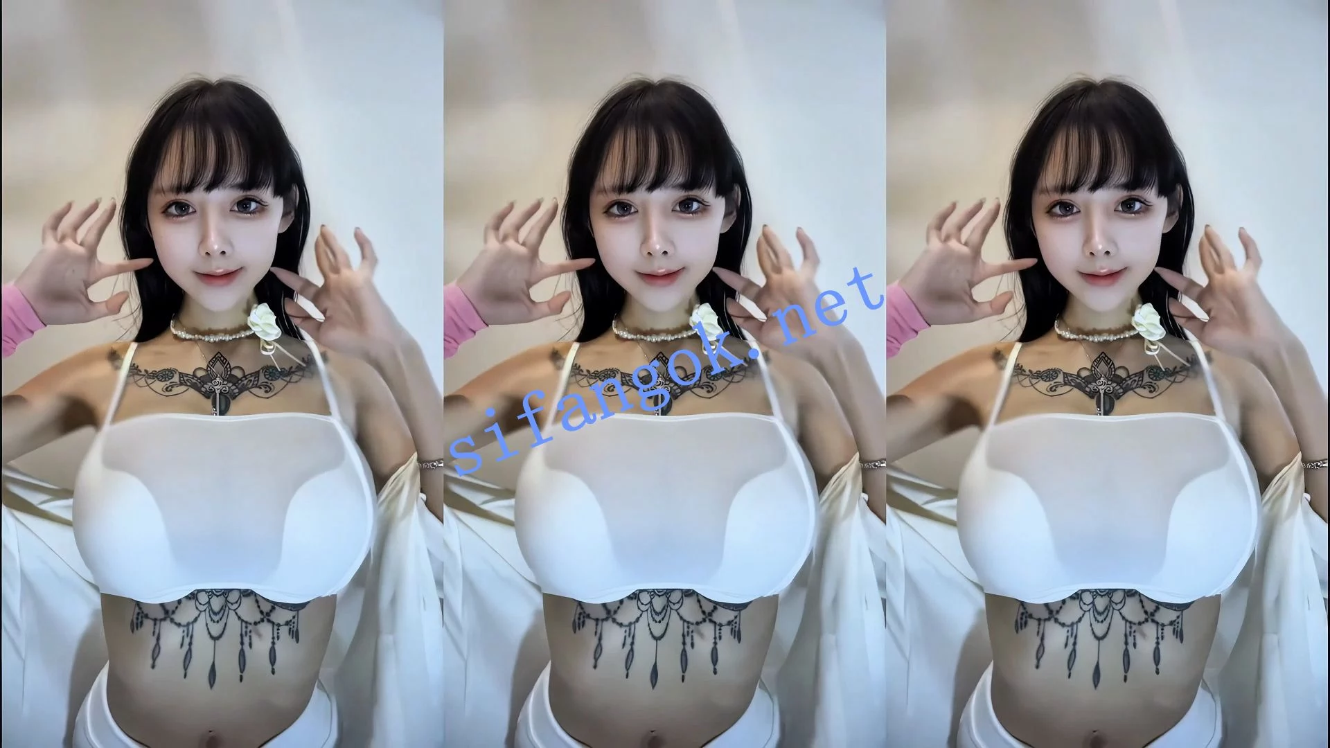 抖音 简鸽 120万粉网红 细腰巨乳 颜值主播 情趣骚舞17V 图 20