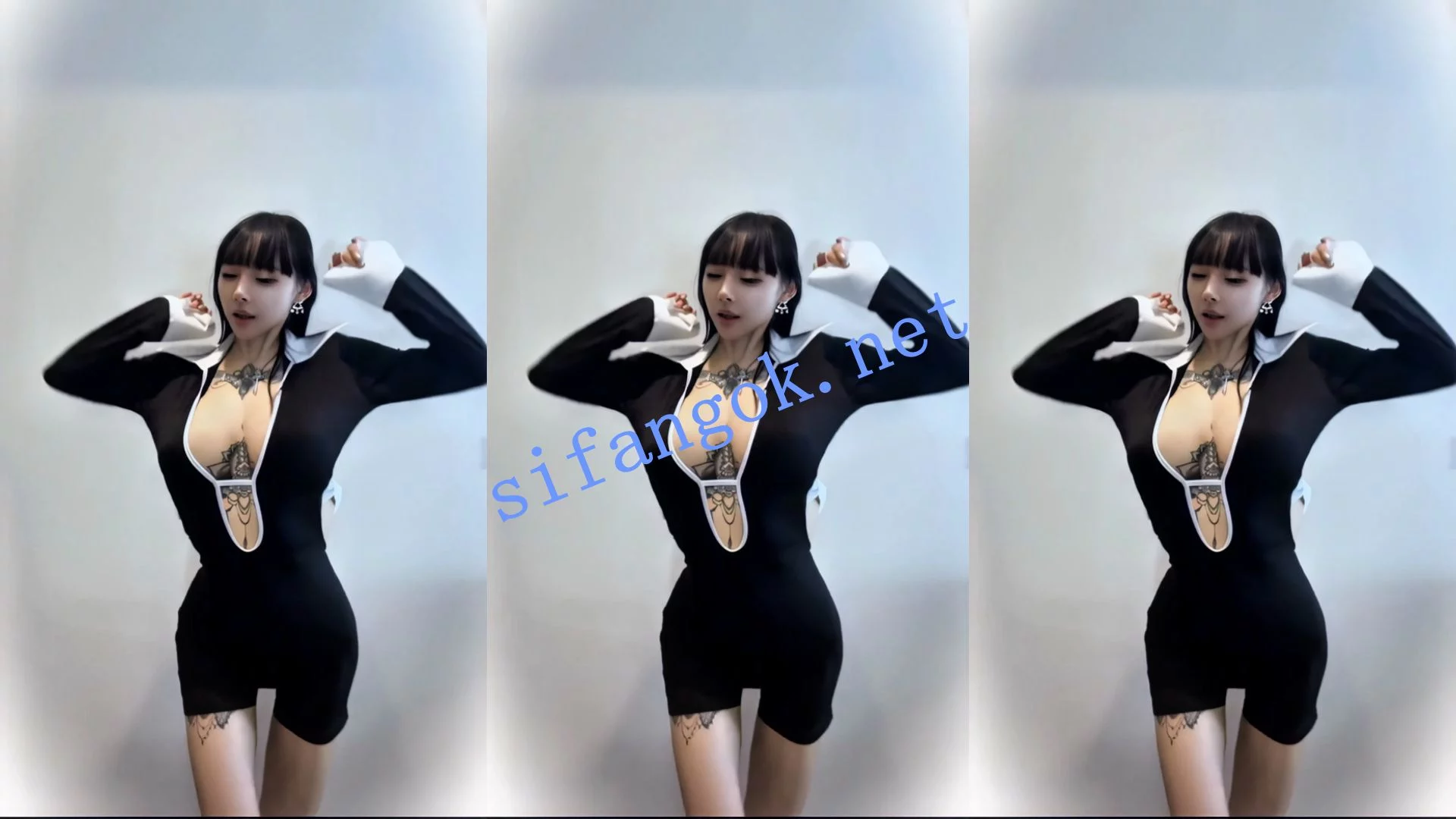 抖音 简鸽 120万粉网红 细腰巨乳 颜值主播 情趣骚舞17V 图 24