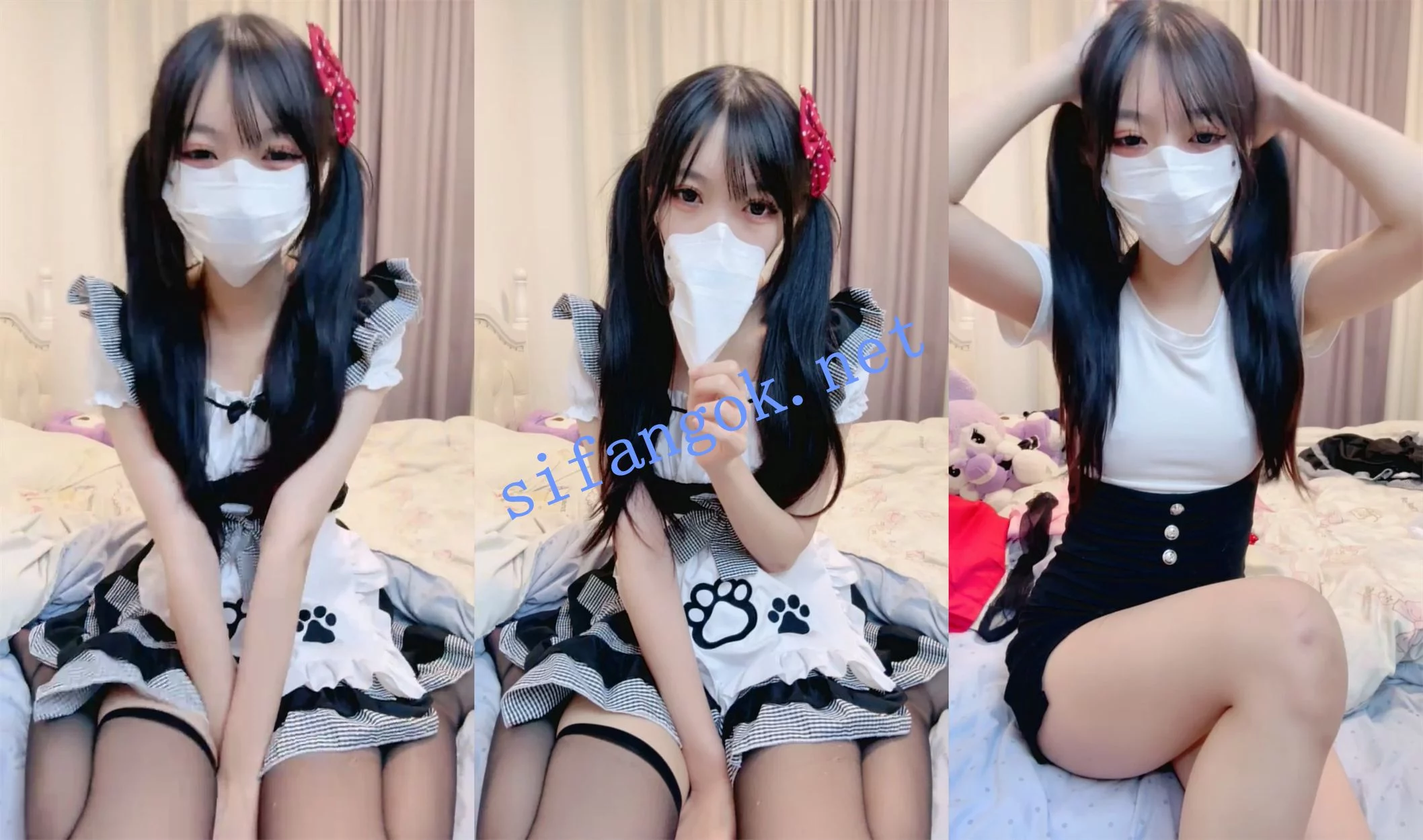 $迷人骚萝莉~ 一只垂耳兔 敏感体质 跳蛋自慰~一震就尿~ 图 01