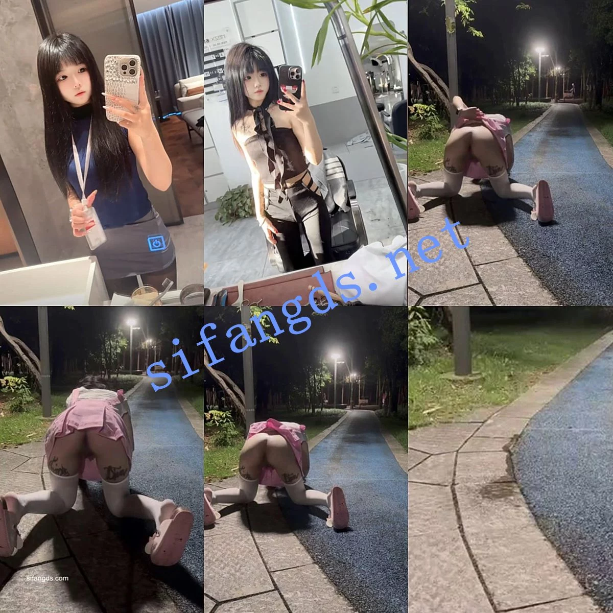 ❤️抖音 呆呆呓/宝宝呓 极品可爱萝莉户外撒尿自慰福利 图 03