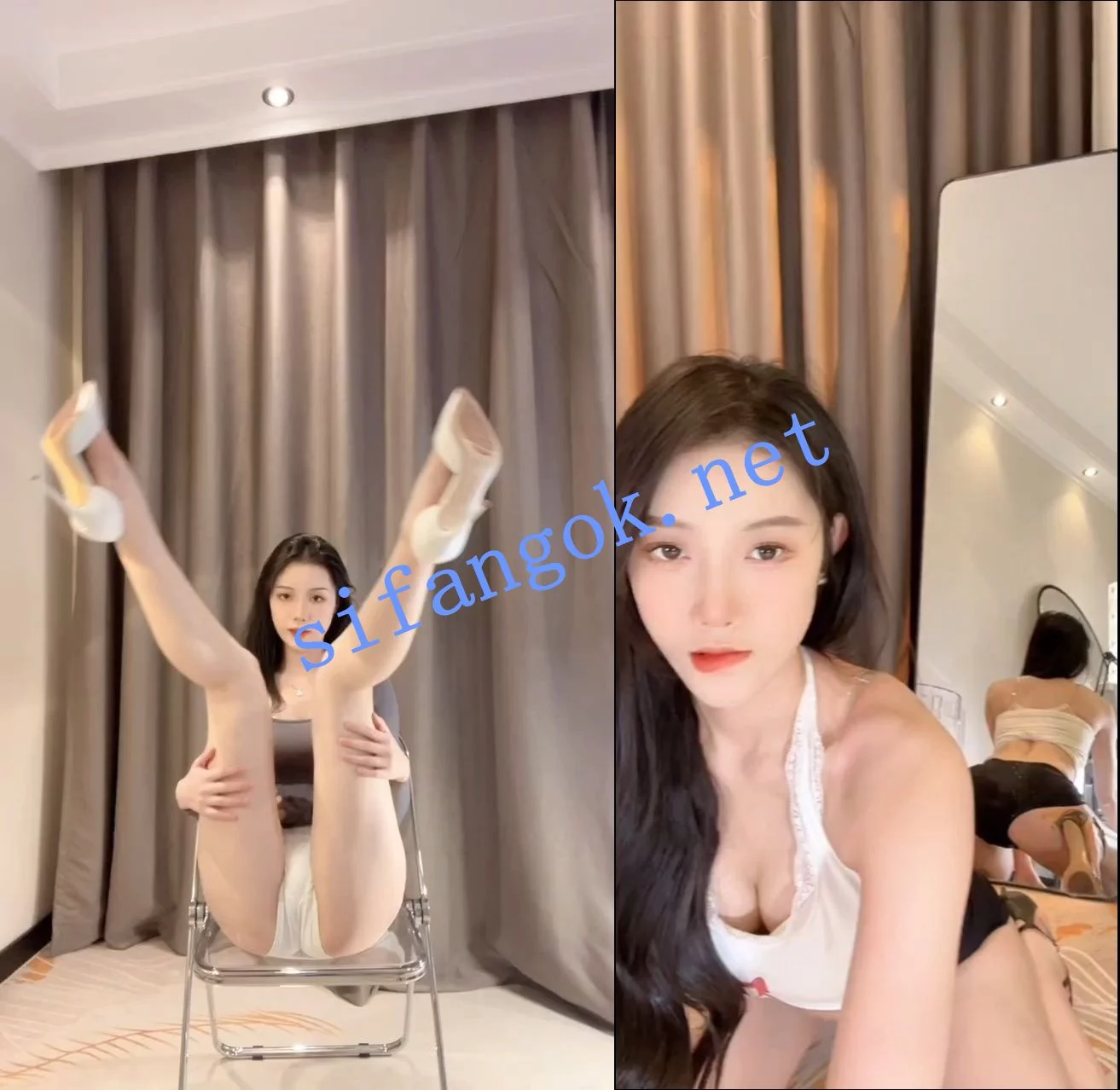 抖音 圈圈吖 百万粉丝 M腿后入姿势 定制骚舞 图 01