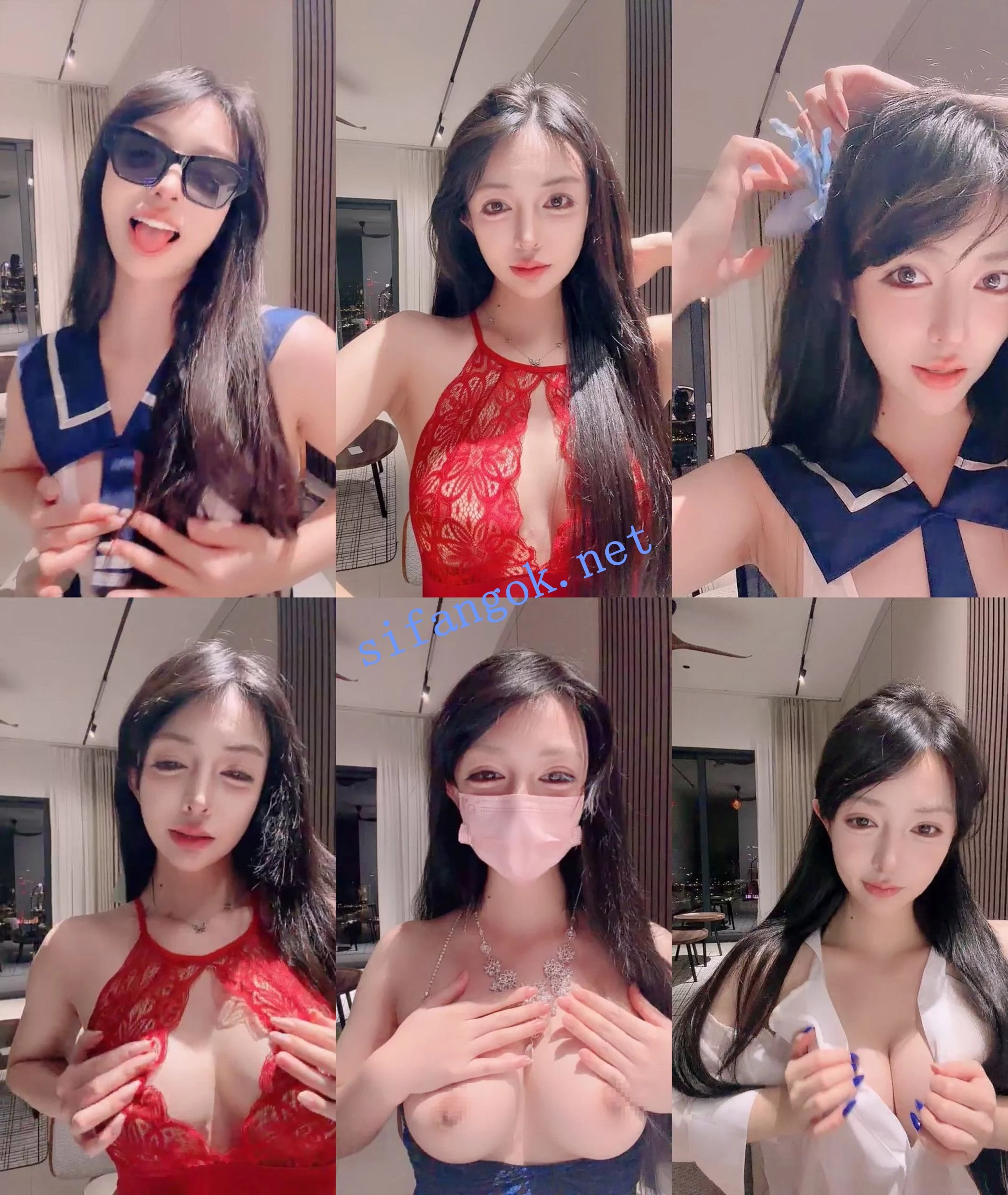 ♆ 灵羽合 鹅美美!绿播女神~抖音裸舞~阳台露出~道具喷水! 图 09