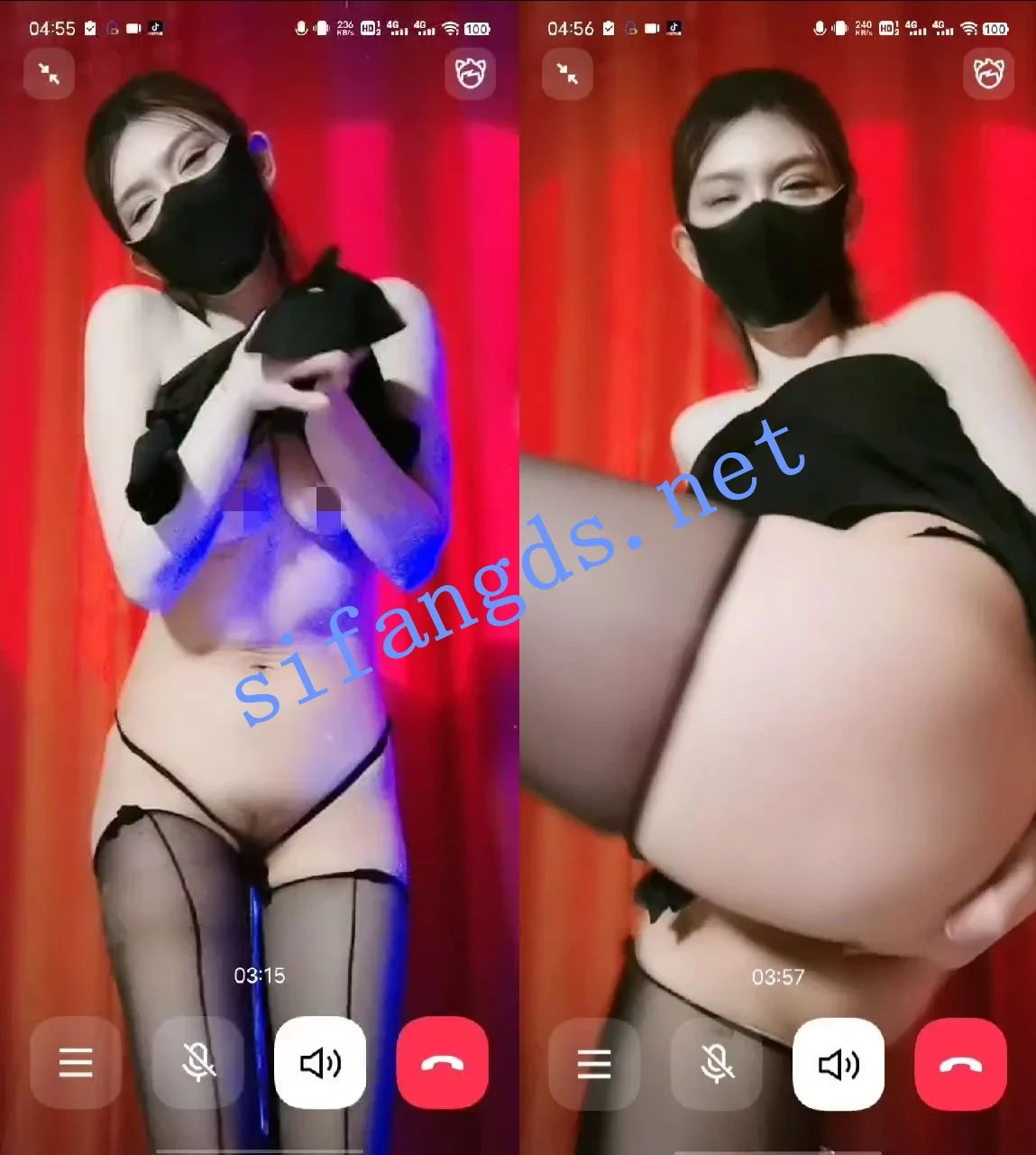 抖音 小娜 娜吖 一对一 骚舞 漏逼 图 03