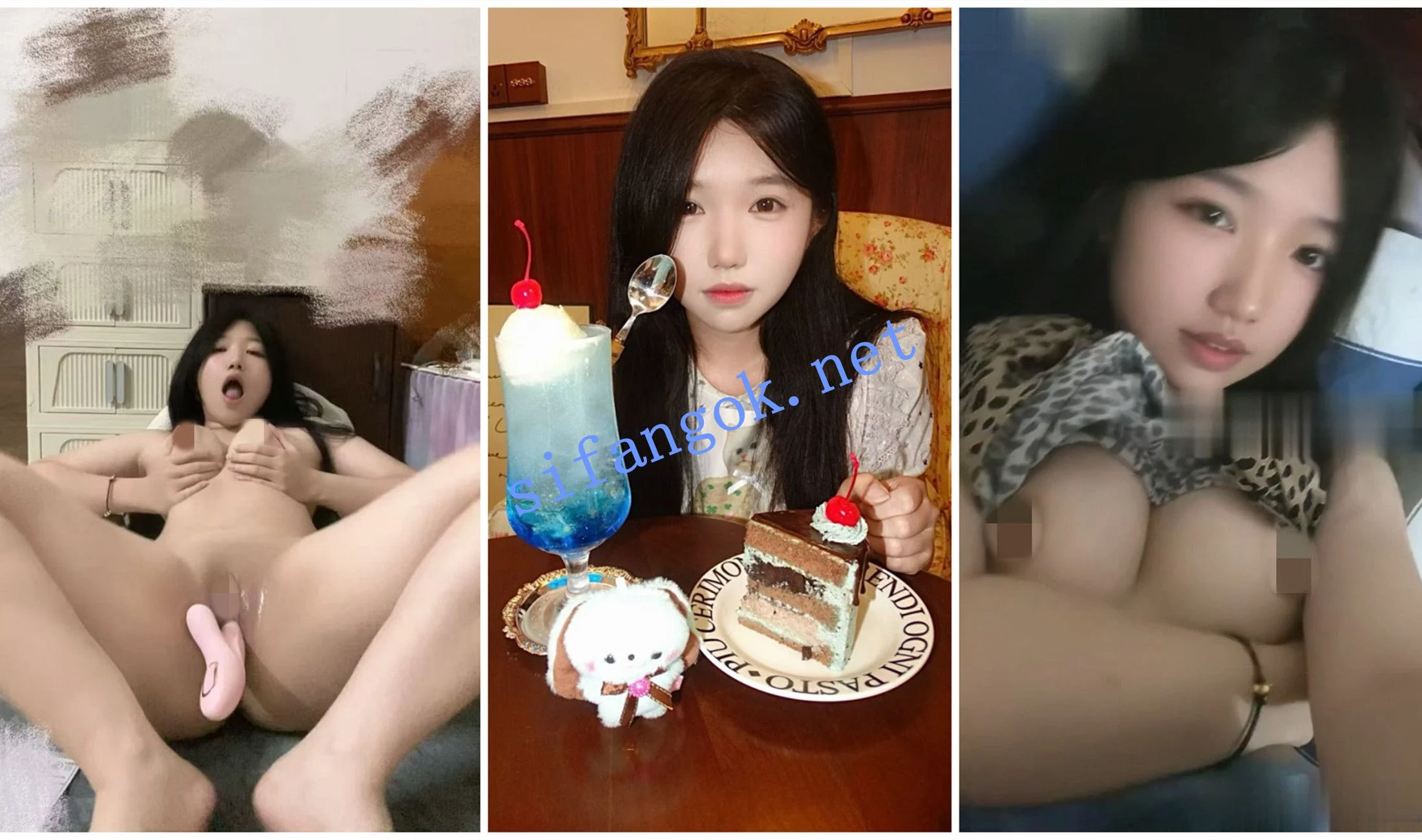 抖音福利 反差妹子 只是个小狗/果果 脸穴同框自慰M腿 图 02