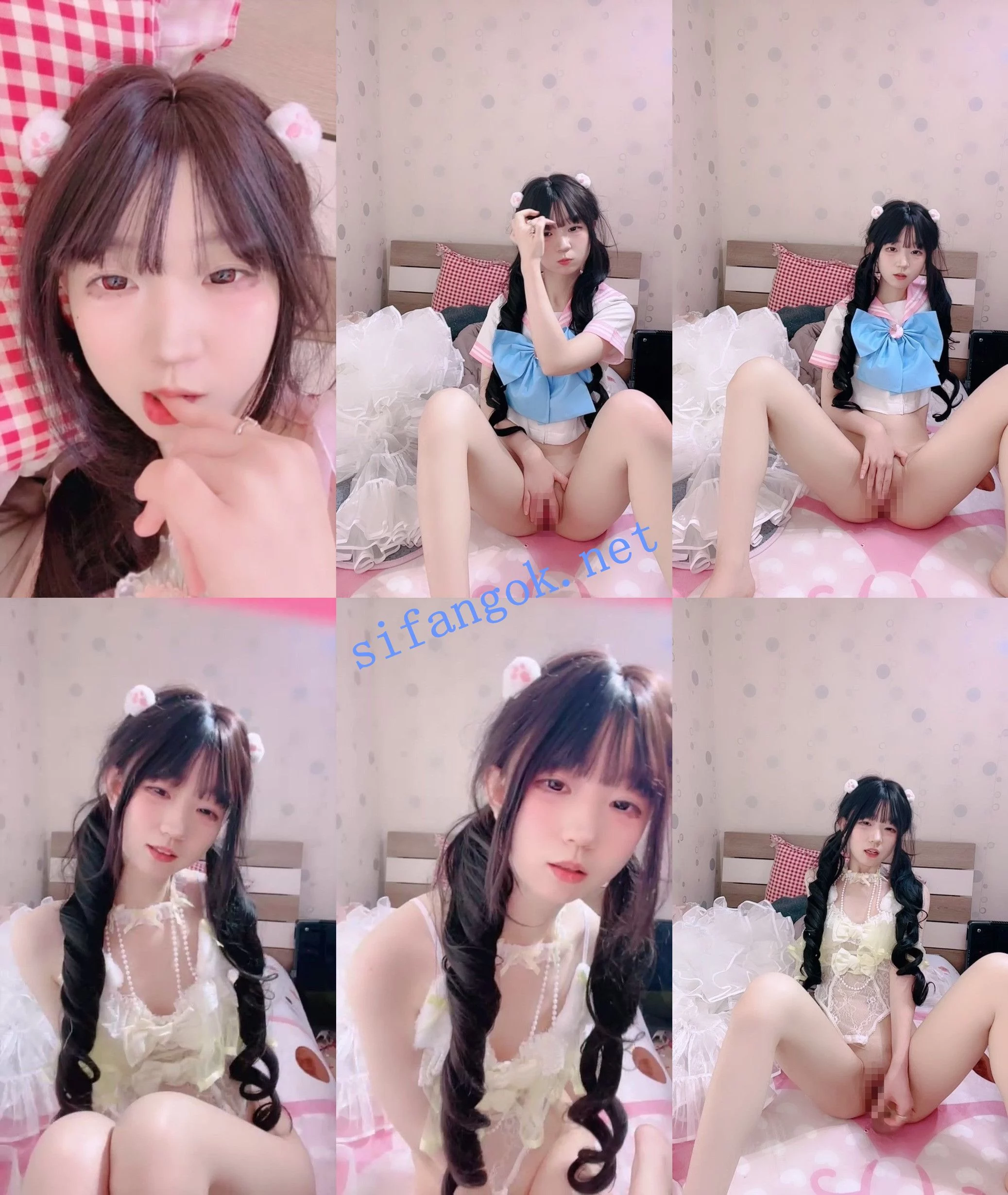 ⚜️纯情萝莉 邪恶双马尾 道具自慰~~无毛小穴粉的不行! 图 02