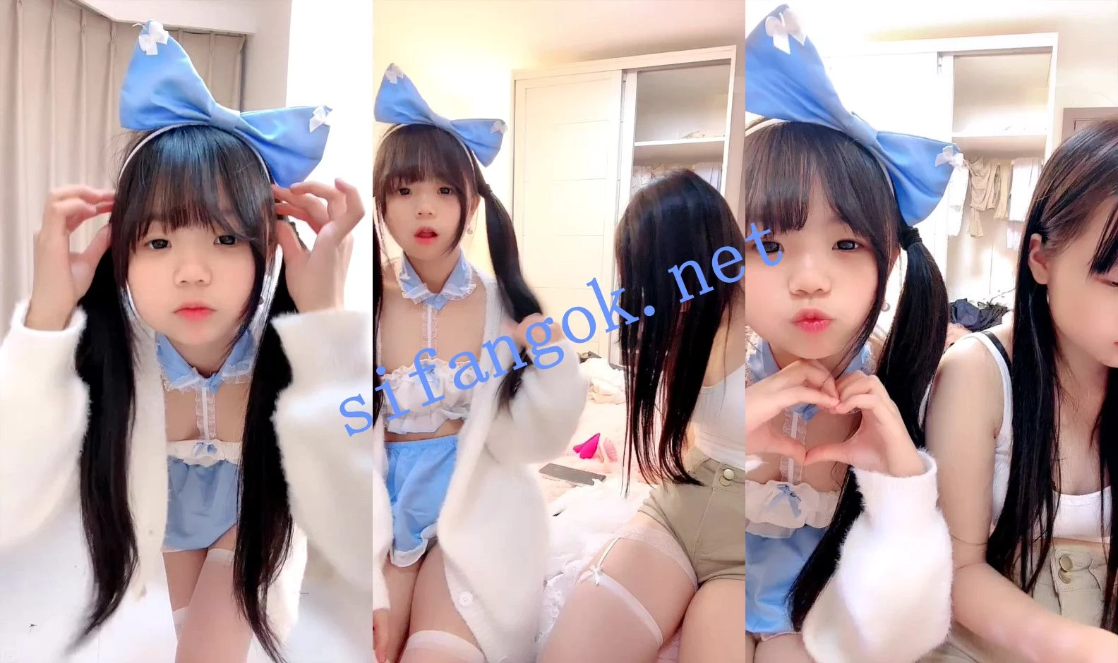⚡ 08果果 两个刚成年的18岁小妹妹下海!一起脱光叫爸爸~ 图 02