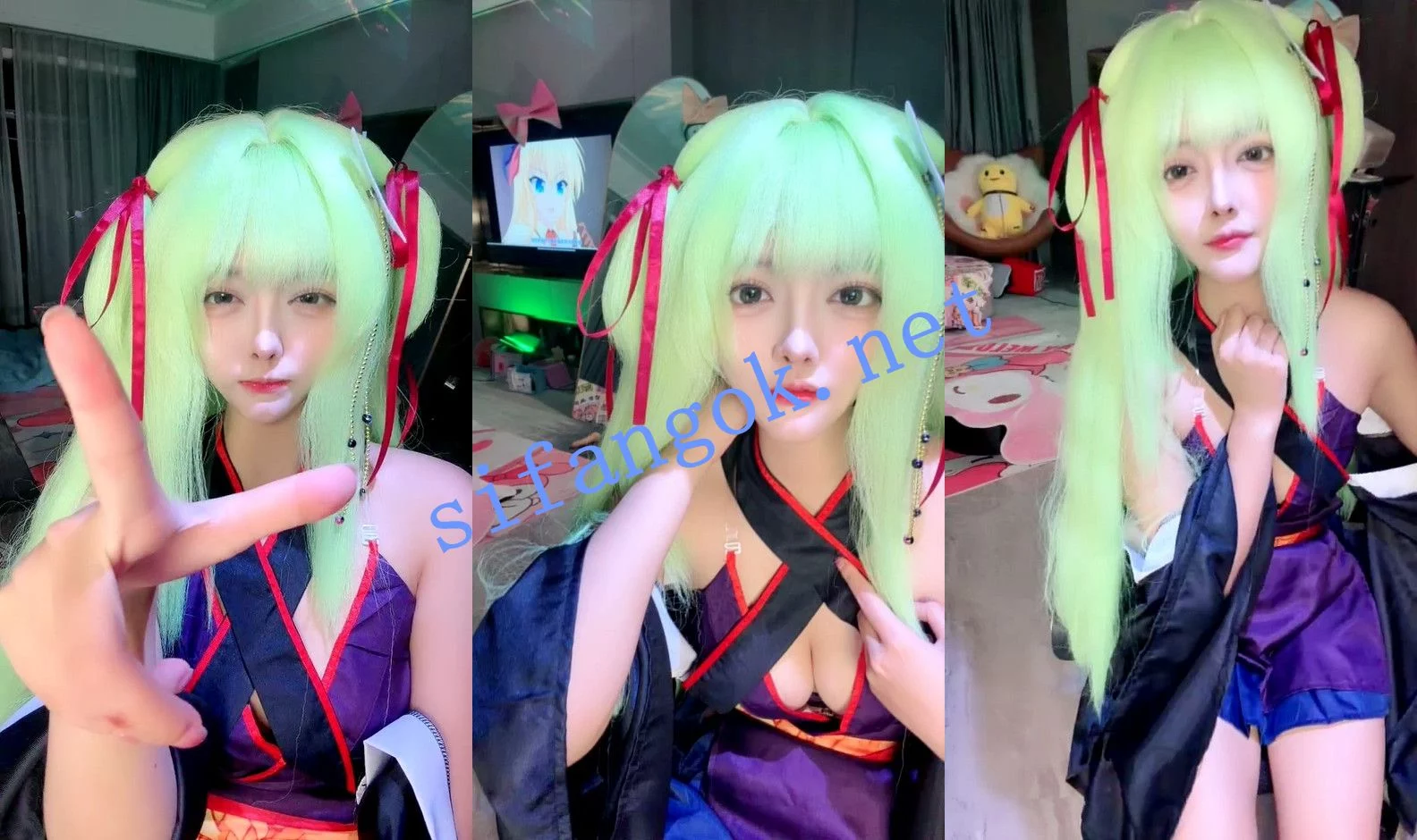 ⚡ 核弹! 张晚萌 二次元coser每天不同角色扮演!~ 图 11