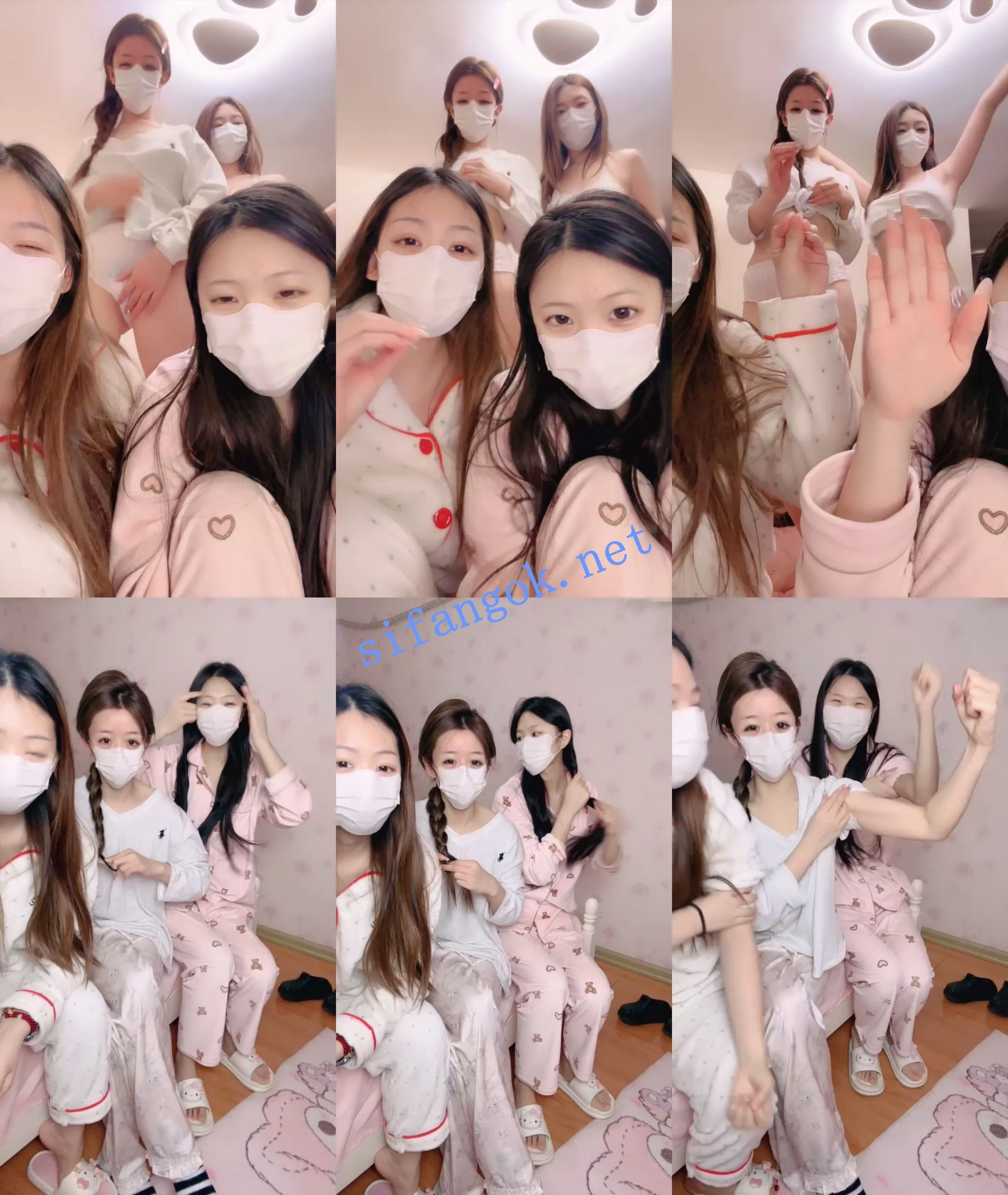 ☑️推荐！四个大学生~【闺蜜至上】裸舞~叠罗汉~互玩~爽~！