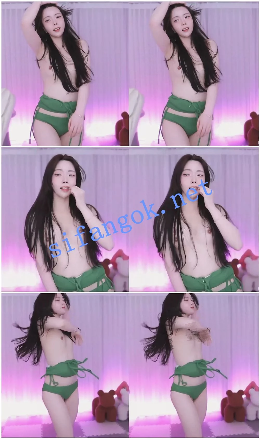 又一个绿播下海跳裸舞 目测以前女团成员 会很多劲舞【min356